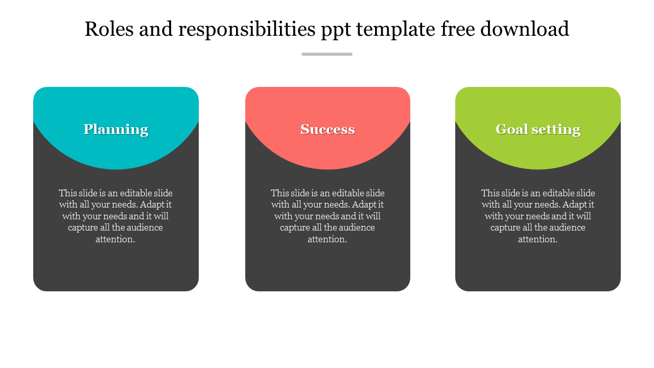 Roles and responsibilities ppt template free download